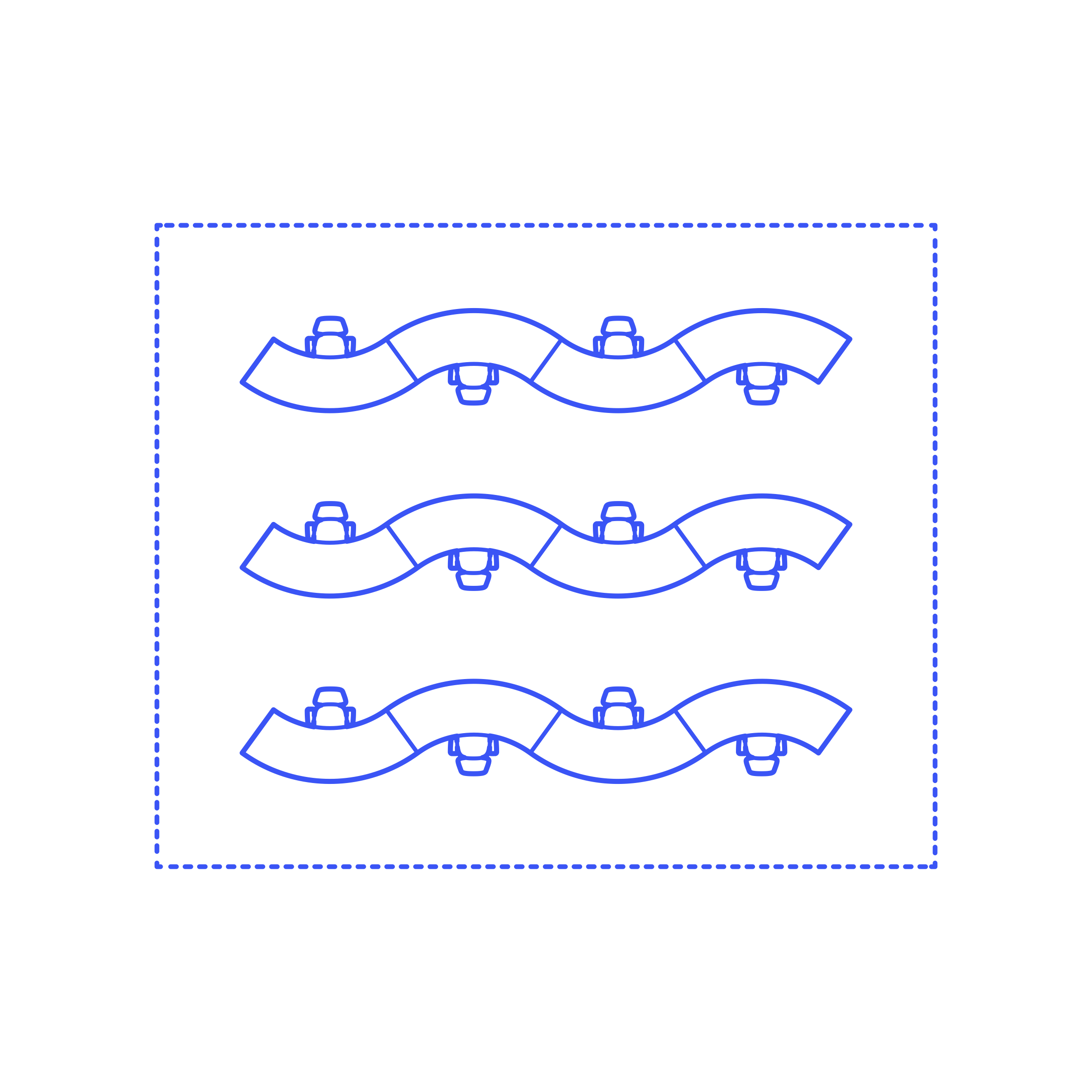 Layouts Open Offices Rows Wiggle Outline Icon Svg Set Free Vectors
